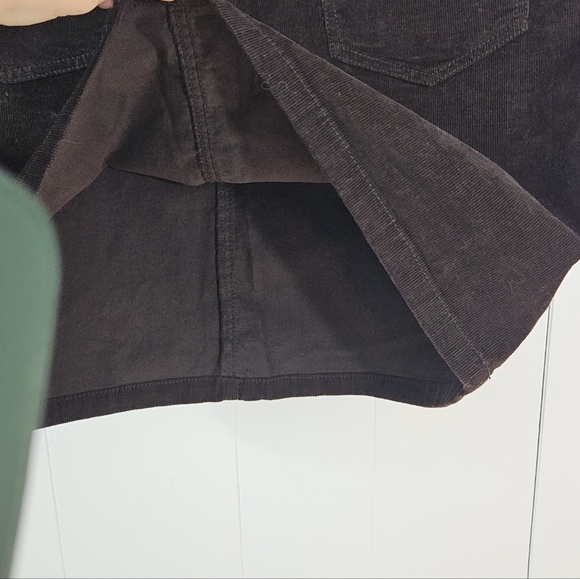 NWT Tommy Hilfiger Curduroy Mini Skirt Brown Size 12 - Picture 13 of 13